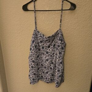 LOFT Blue Floral Camisole